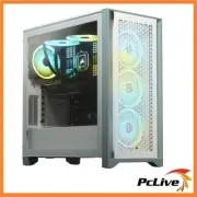 CORSAIR 4000D AIRFLOW Tempered Glass Mid Tower ATX Case White Quiet Fan USB 3.1