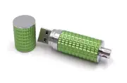 Lipstick Flacon Pcs Silver Green Funny USB Stick 8 GB USB 2.0