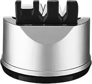 Kitchen Chef Knife Scissors Sharpener for Straight & Serrated Knives, 3-Stage Knife Sharpening Tool Helps Repair and Restore