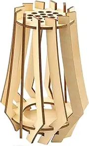 Vase Puzzle | Wood Flower Vase - Elegant Handmade Rustic Planter Stand for Dining Room Entryway Bedroom Fireplace Mantle Coffee Table