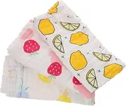 CIMAXIC 3-Pack Towels Muslin Face Towels for Newborns Soft Cotton Burp Cloths Unisex Saliva Washcloths Quick Dry Adorable Patterns