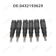 6 Pcs Fuel Injector 0432193629 Fits For Dodge Cummins 5.9L 235HP 98.5-00 24V.