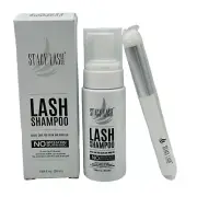 Big Eyelash Extension Shampoo 200ml + Brush / Eyelid Foaming Cleanser, exp:4/26