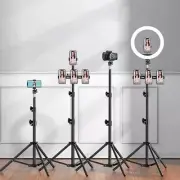 160cm Live Broadcast Tripod Landing Type Camera Anchor Selfie Light Phone Holder