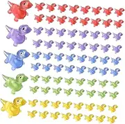 Happyyami 100pcs Glow The Dark Lizard Figurines Cute Miniature Resin Reptile Ornaments for and Office Decor Vibrant Colors for Lively Displays