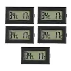 5*Electronic Thermo-hygrometer Hygrometer Thermometer Humidity Temperature Meter