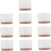 SHINEOFI 10Pcs Non Slip Round Table Feet Caps Durable Chair Leg Protectors for Indoor Use Floor Scratch Prevention Friction Reduction for Living Bedroom Furniture