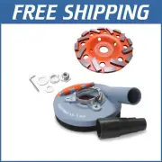 Protective Dust Shroud with Diamond Grinding Cup for Angle Grinders 4.5-5"