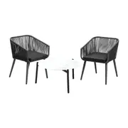 Livsip Outdoor Lounge Setting Furniture 3 Piece Patio Set