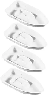 MOLUCKFU 4pcs DIY Ship Model Craft Kit Realistic Sailboat Building Materials for Creative Plaything and Home Decoration Safe and Smooth Finish for Fun Assembly
