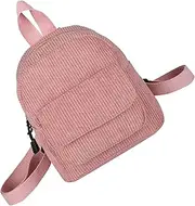 [Generic] Corduroy Bookbag,Corduroy Rucksack School Backpack | Laptop Bag, Fashionable Teen Girls School Bags, Travel Daypack for High School College Student