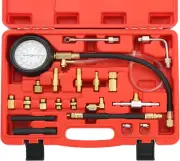 0-140PSI Fuel Injector Injection Pump Pressure Tester Gauge Kit Car Tools