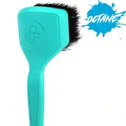 Detail Factory Moto Line Curved Tire Brush | Octane Riptide Mint Green