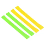 Towel Bands, 4in2 Sets 9.84x1 Inch Silicone Towel Chair Clips, Green, Yellow