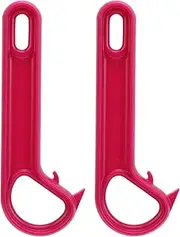 Pull Can Opener Easy Open Manual for Weak Hands Elderly Comfortable Handle Nail Saver Hanging Hole Gift Choice (Purple)