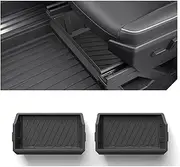 For Tesla Cybertruck 2024 2025 TPE Front Under-Seat Storage Box Under Seat Organizer Boxes Interior Accessories