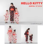 Hello Kitty Japanese Kimono 50th Anniversary Limited Jinbei Yukata White