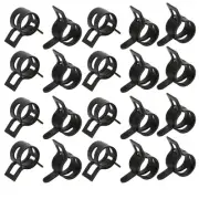 20 Pcs 9mm Spring Type Action Fuel Hose Pipe Low Pressure Air Tube Clip Clamp