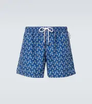 [Fedeli] Fedeli Printed swim trunks UK 30 blue