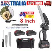 8＂Chainsaw Cordless Battery Rechargeable Wood Cutter Saw Chain Saws Electric