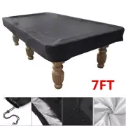 7FT Pool Snooker Billiard Table Cover Polyester Waterproof Dust Cap Outdoor