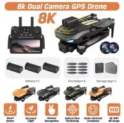 8K GPS 5G WiFi FPV Drone with Dual HD ESC Camera RC Quadcopter Brushless Drones