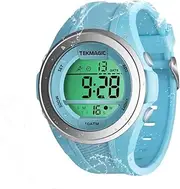 [ILAME] Multifunctional Submersible Swimming Sports Diving Watch for Boys and Girls 10 ATM Water Resistant Stopwatch, Alarm Clock, Chronograph, Timer Countdown, Dual Time Zone, 12 or 24 Hour Format