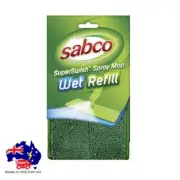 Sabco SuperSwish Spray Mop Wet Refill Pad Replacement Microfibre Mopping Heads