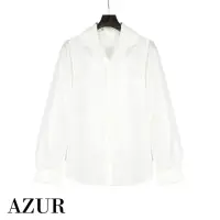 在飛比找momo購物網優惠-【AZUR】都會經典素色襯衫