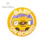 【MARCUS＆MARCUS】 Baby On Board 矽膠靜電貼-長頸鹿