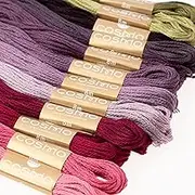 Lecien No. 162400-10 Cosmo, Thread Assorted Pack by Nicki Franklin (BlackBerry Picking) 12 Piece Set