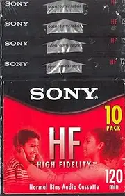 Sony 10C120HFL 120-Minute HF Cassette Tape (10-Brick)