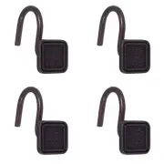 Meridian Decorative Shower Curtain Hooks - Set of 12 - Oil Rubbed Bronze