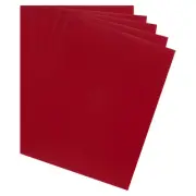 25PCS Mirror Board Sheets, 11.7" x 8" Metallic Cardstock Paper, Red