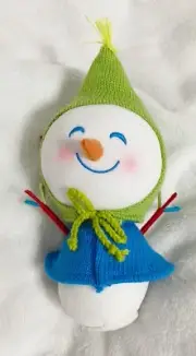 Target, Christmas Decorative Mini Snowman Figure, Weighted Base, 2013