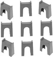 ibasenice 9pcs Train Bridge Support Set Boys and Girls Pretend Play Toys Train Track Bridge Accessories Sturdy Construction Train Bridge Pier Toy