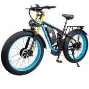 [EU DIRECT] KETELES K800P Electric Bike 48V 23Ah Battery 1000W*2 Dual Motors 26*4.0inch Fat Tires 60KM Mileage Range 180