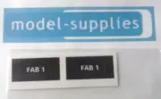 Dinky 100 FAB 1 reproduction number plate stickers