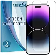 [MEZON] [3 Pack] Anti-Glare Matte Screen Protector Film for Apple iPhone 16 Plus (6.7"), iPhone 15 Plus and iPhone 14 Pro Max – Case Friendly, Shock Absorption (iPhone 16 Plus, Matte)