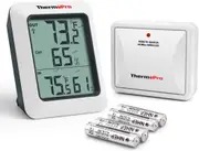 ThermoPro TP60S Digital Hygrometer Indoor Outdoor Thermometer Wireless Temperature and Humidity Gauge 60M Range
