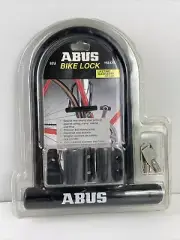 ABUS 62U Heavy Duty Bike Bicycle Lock Lifetime Warranty 8" x 4-1/4" Inside NEW