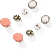 Beatifufu Nail Separator for Nail Art Silicone Finger Toe Spacers Portable Flower Pattern 4 Pack for Personal or Salon Use