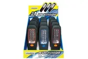 4 x 24 LED Magnetic Hanging Inspection Worklight Torch w Magnet and Swivel Head Hook