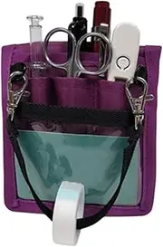 Nurse Fanny Pack - Nurse Fanny Pack with Tape Holder - Small Multi Compartment Waist Bag Utility Pocket Tool Belt with Tape Holder for Shoulder