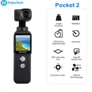 Feiyu Pocket 2 Handheld Gimbal Stabilized Action Camera 3-Axis 130° 4K/60fps