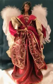 Angel Tree Topper African American Christmas Figure 19" Tabletop SOLD OUT