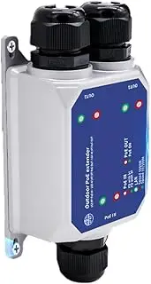 Anlayliay 3 Port Gigabit PoE Extender Outdoor IP67 Waterproof 1 to 2 1000M POE Repeater IEEE802.3af/at/Bt PlugandPlay 48V 120W
