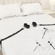 Bed Restraint Set Bondage Sex Handcuffs Ankle Wrist Cuffs BDSM Adult Couple Game
