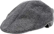 [LIFKOME] Fashion Casual Men's Flat Cap Adjustable Newsboy Hat Men Beret Hat Dark