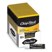 ChapStick Classic Original Lip Balm Tubes Lip Care - 0.15 Oz Pack of 12